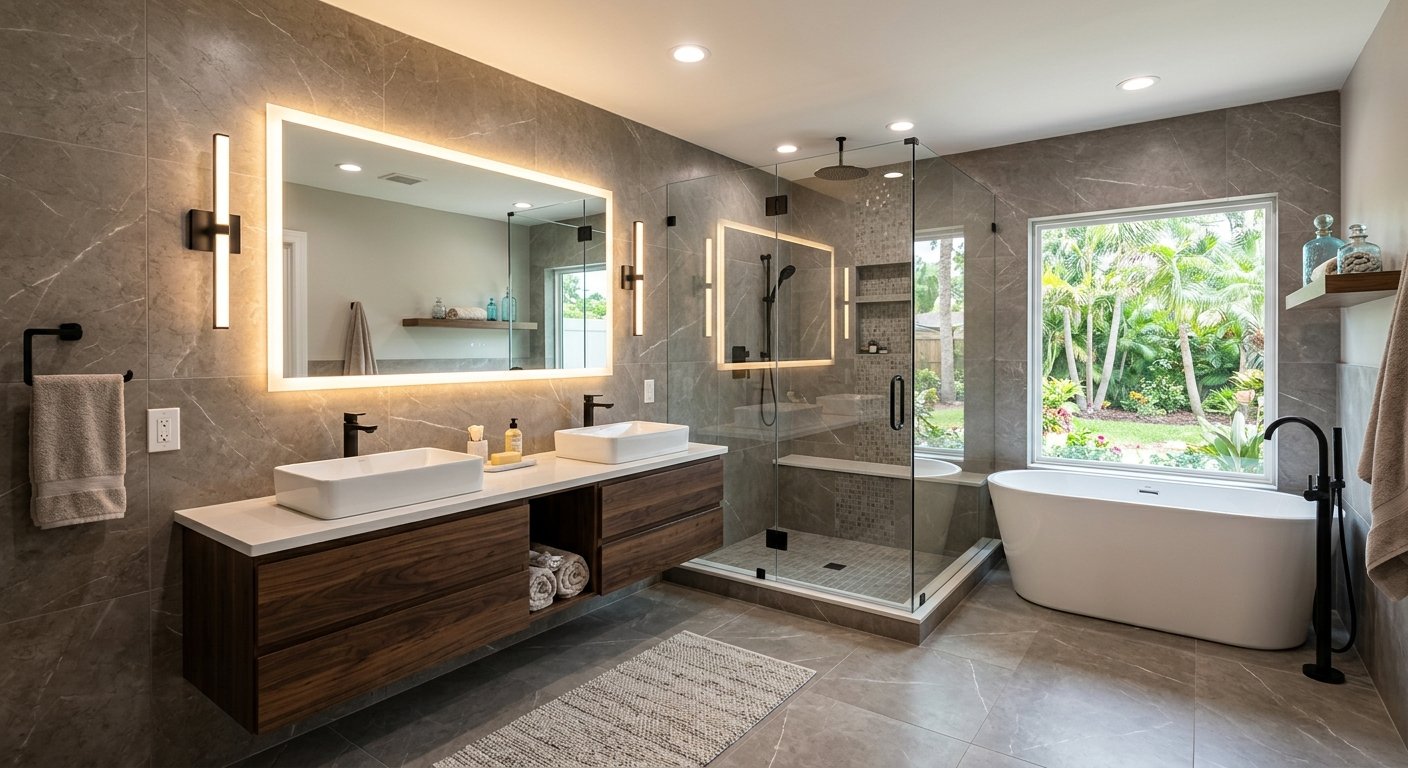 Example: luxury master bathroom remodel