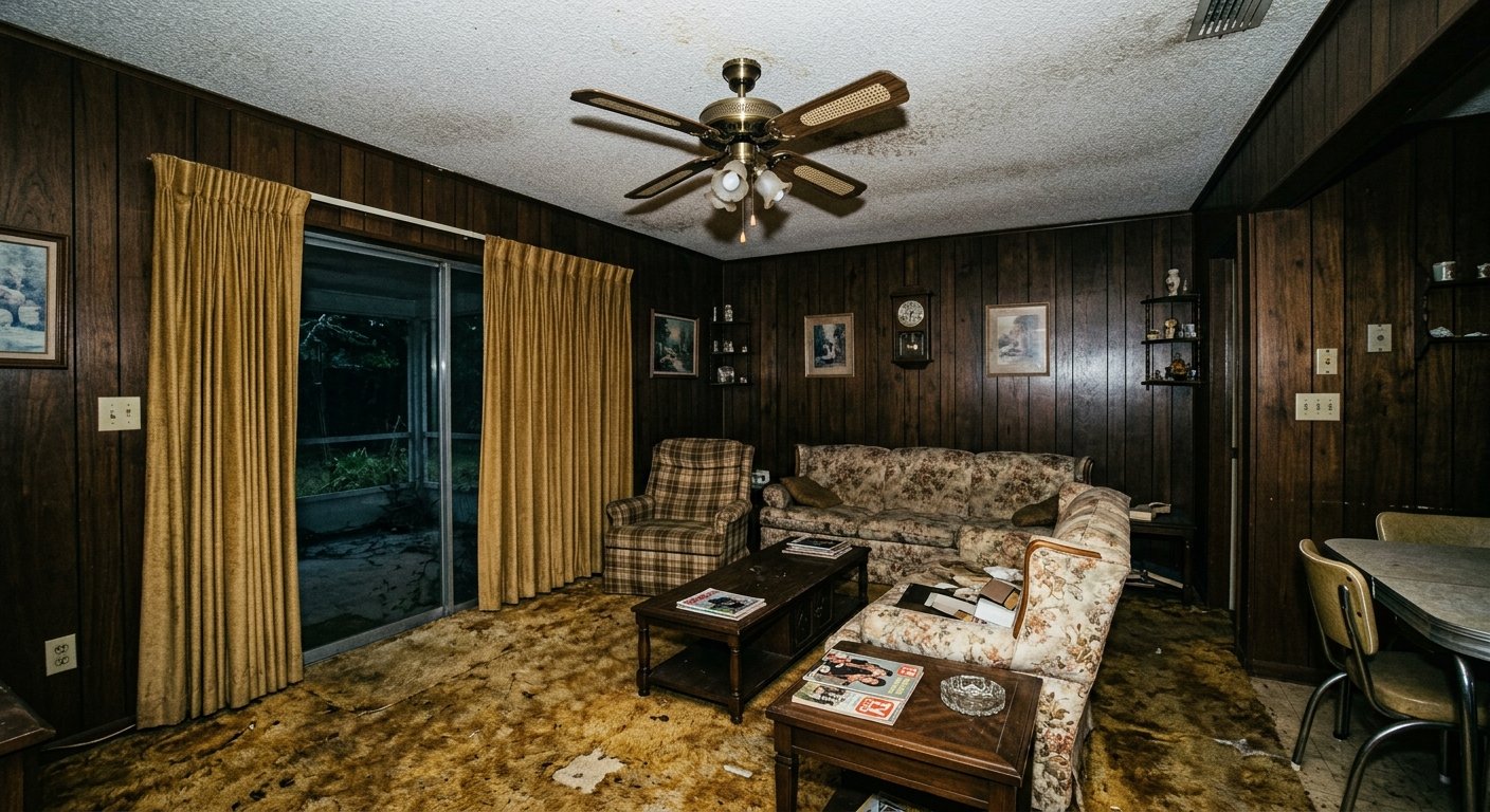 Example: older home interior before renovation
