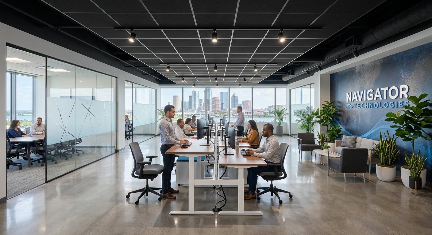 Example: modern office remodel